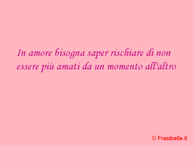 rischio in amore