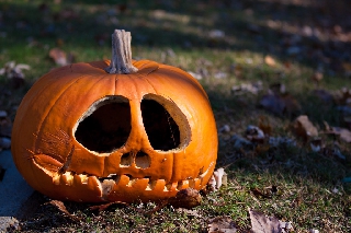 Zucca inquietante di Halloween