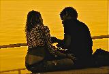 Immagine romantico Amore romantico al mare in Portogallo