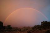 Immagine cupola Arcobaleno simile a cupola arancione a sole calato