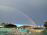 Arcobaleno sopra il borgo londinese di Lewisham