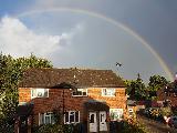 Immagine arcobaleno Arcobaleno su bella casa grande
