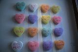 Immagine forma Caramelle a forma di cuore con varie scritte irriverenti