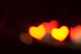 Immagine cuori Cuori dorati luminosi fosforescenti