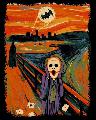 Immagine urlo Dipinto urlo con il Joker e Batman