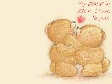 Immagine dolci Dolci orsacchiotti disegnati che si vogliono molto bene