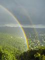 Immagine doppio Doppio arcobaleno in verticale