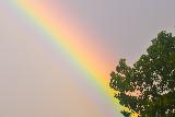 Immagine saetta Luce di arcobaleno simile a saetta che squarcia il cielo