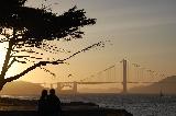 Immagine ponte Vista romantica sul maestoso ponte di San Francisco