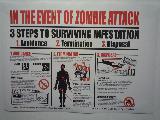 Immagine tre passi Volantino tre passi per sopravvivere ad un attacco di zombi